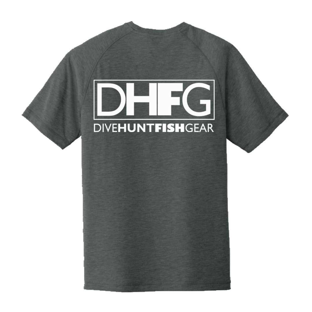 Dive Hunt Fish Framed Triblend T-Shirt